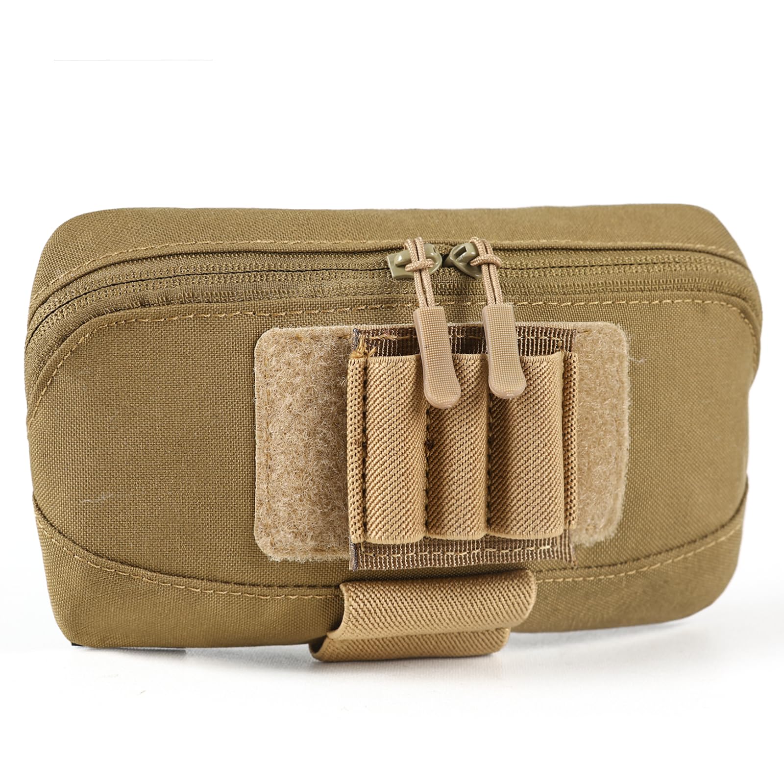 Tactical Molle Admin Pouch, Laser Cut Utility Belt Pouch, EDC Tool Organizer Pouch for Plate Carrier, Modular Zippered Medical Bag for Tactical Vest