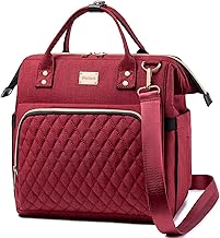 Weitars Lunch Bag for Women, Large Insulated Lunch Bag, Cute Lunch Tote Bag for Work, Adults Leak Proof Reusable Lunch Cooler Bag, Lunch Box Women With Side Pockets And Shoulder Strap for Picnic(Red)