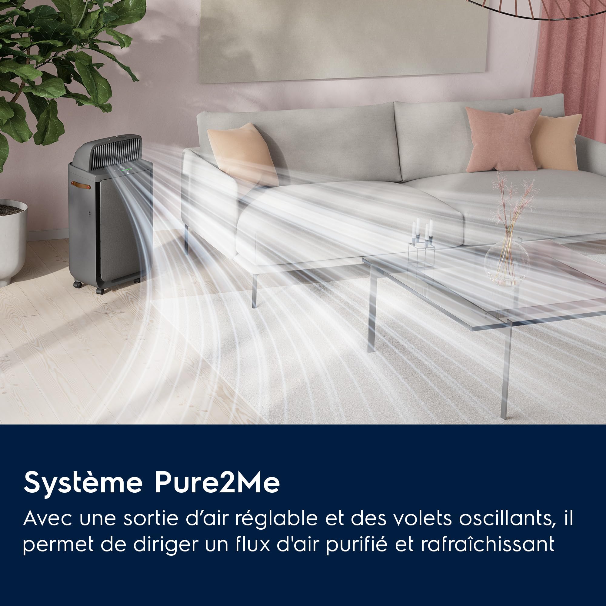 Electrolux EPU72771DG Purificatore d'aria Pure Multi 700 2 in 1 con ventola, connesso, filtro 5 fasi, colore grigio scuro | Leroy Merlin