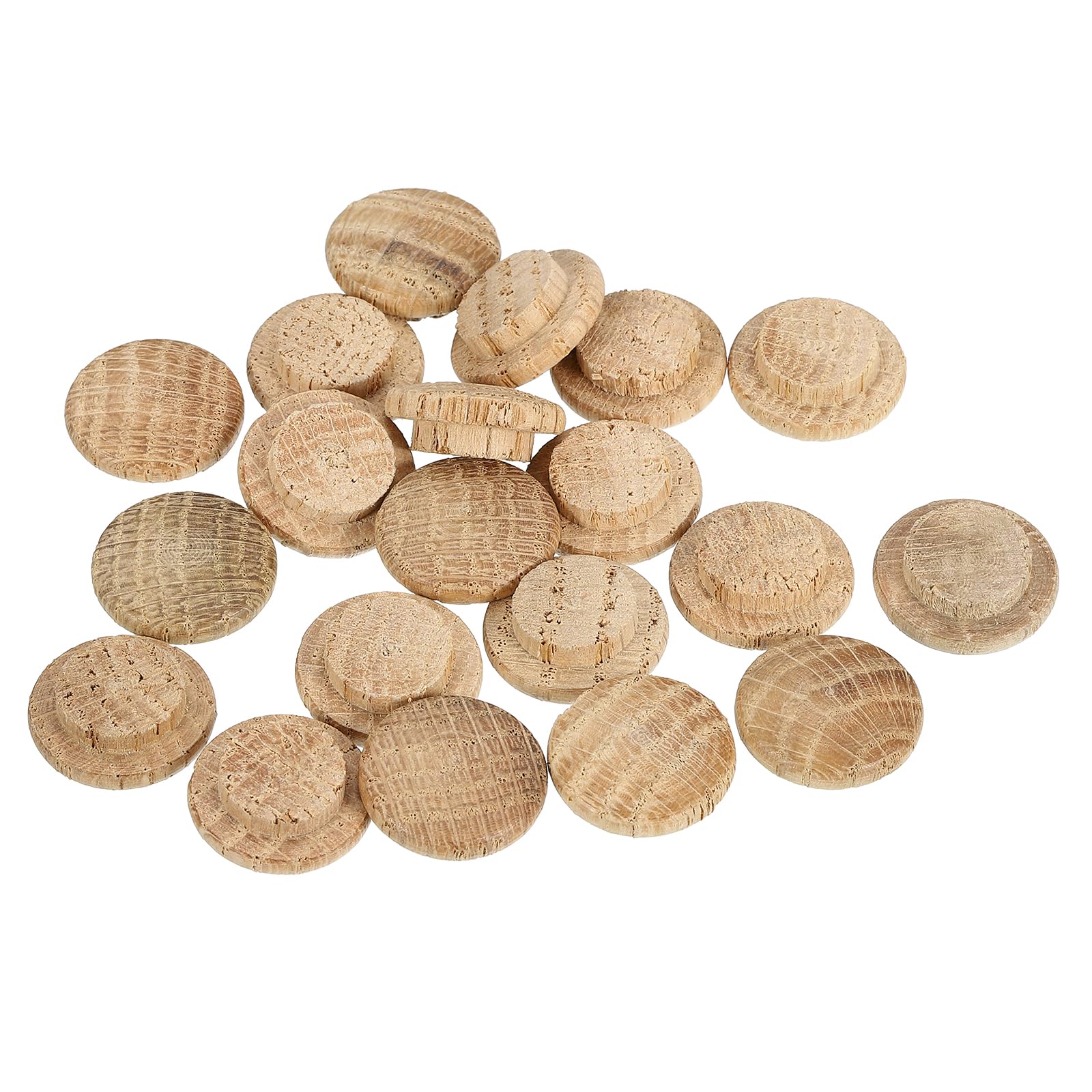 uxcell 120 Pcs 0.47 x 0.71 Inch Wood Hole Plugs, Wooden Screw Hole Cover
