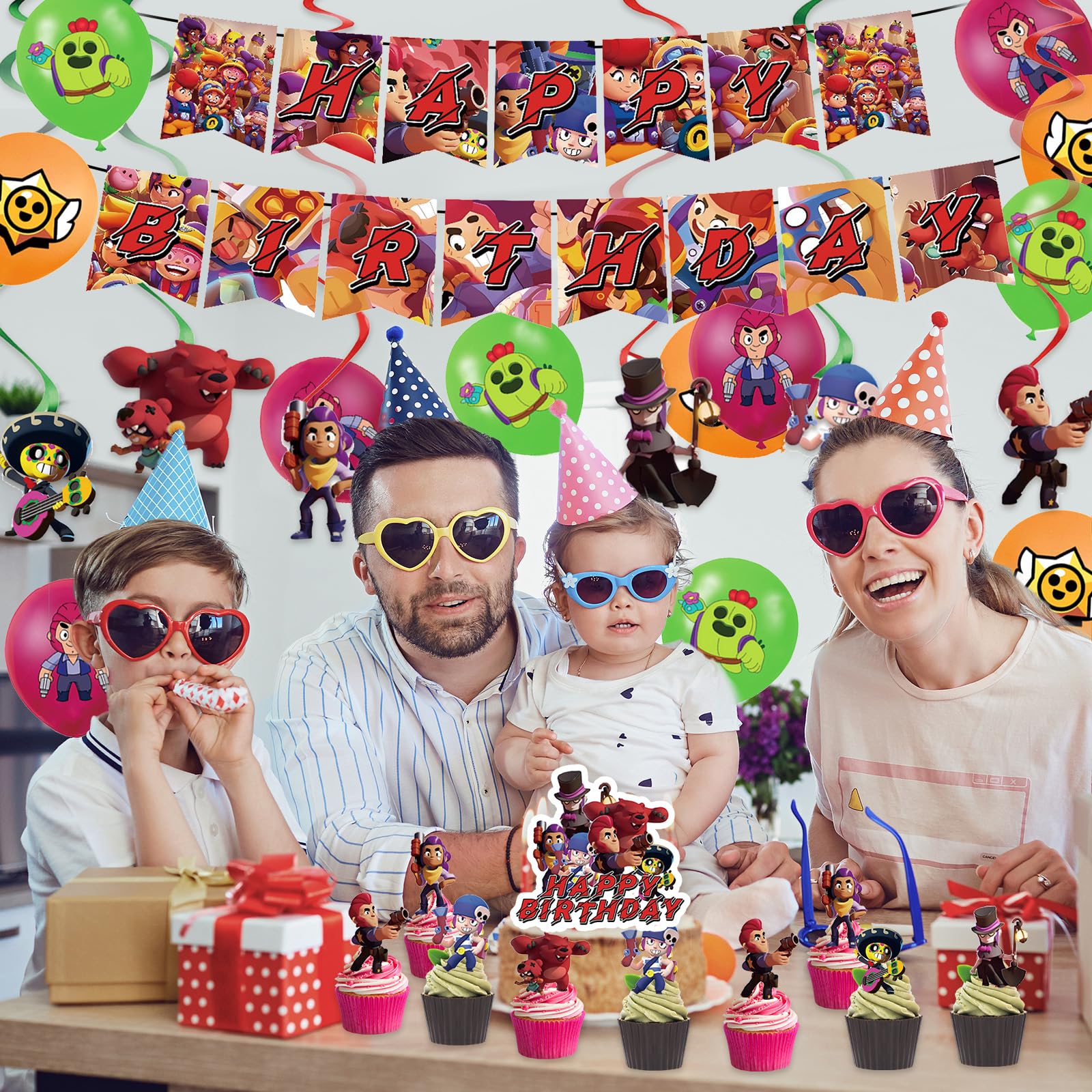 32-teiliges Star Wars Geburtstagsdeko Set - Mit Ballons & Tortenaufstellern