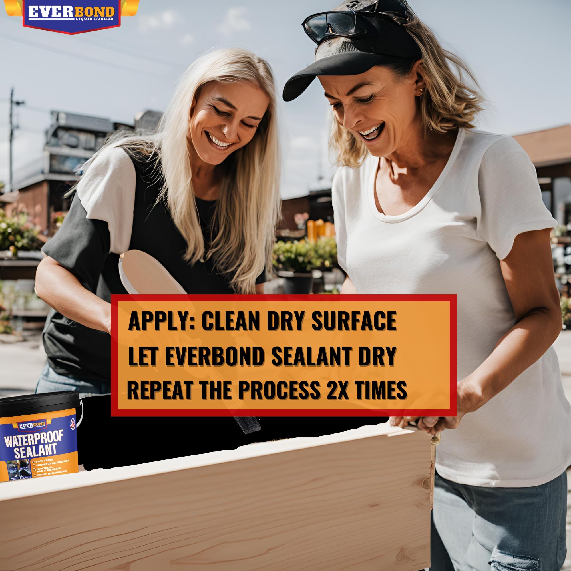 Waterproof Sealant - All Surface Leak Repair Indoor and Outdoor Waterproof Coating, Water-Based, Easy to Apply, Original Black, 1 Gallon