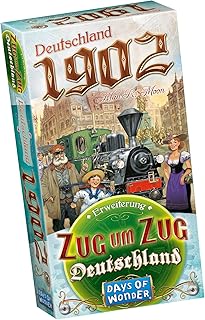 Asmodee Zug um Zug - Deutschland 1902, Erweiterung, Familienspiel, Deutsch