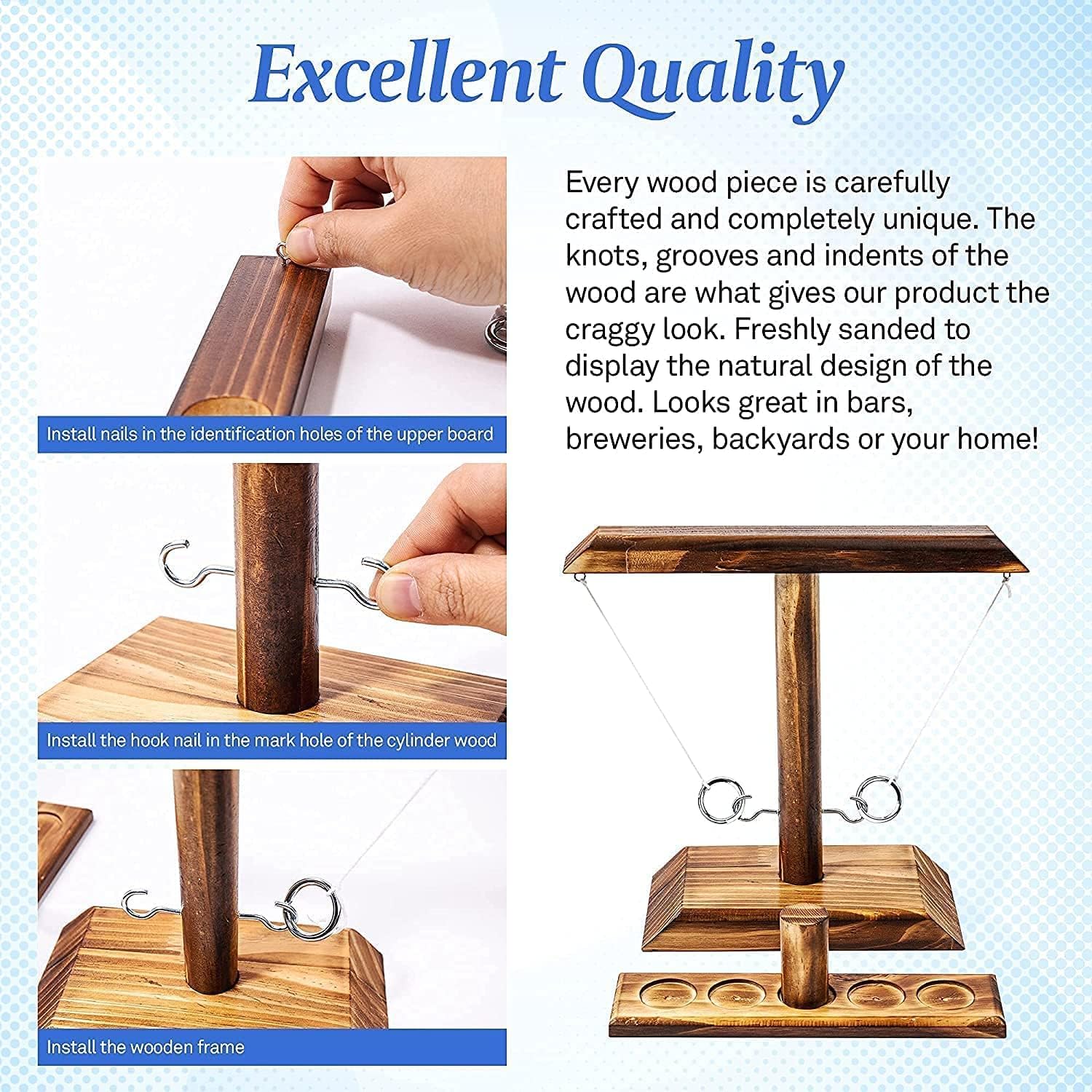 Hooks Ring Toss Game Jeu De Crochet Interactif Regerly Pour