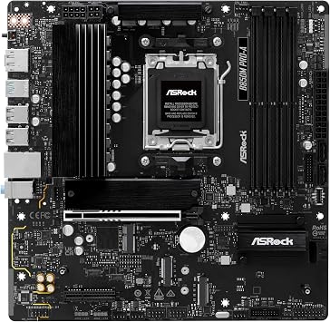 ASRock B850M Pro-A mATX Anakart, AMD AM5 Ryzen 9000 & 8000, DDR5, 3x M.2 SSD, 4k 120Hz, AMD Expo
