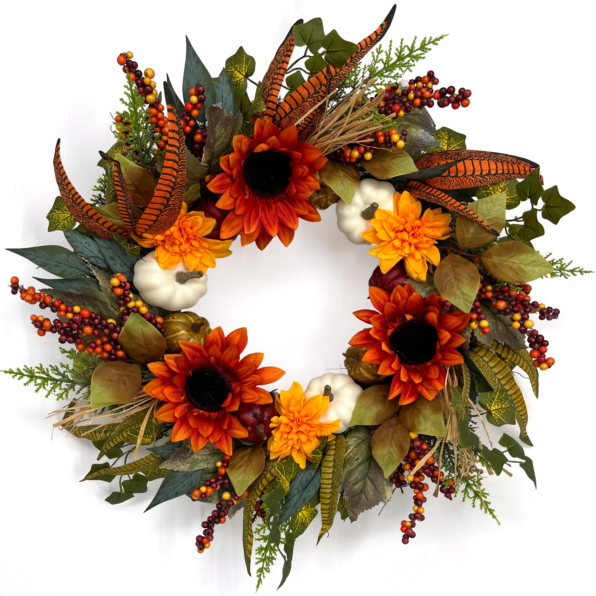 EKIRD Sunflower Wreath