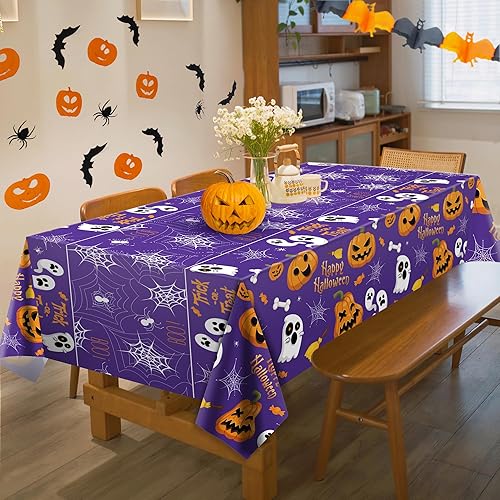 Vista 34 de OHOME Paquete de 4 manteles de plástico iridiscente desechables para decoración del día de las Galentinas, fundas rectangulares para mesa de Mantel