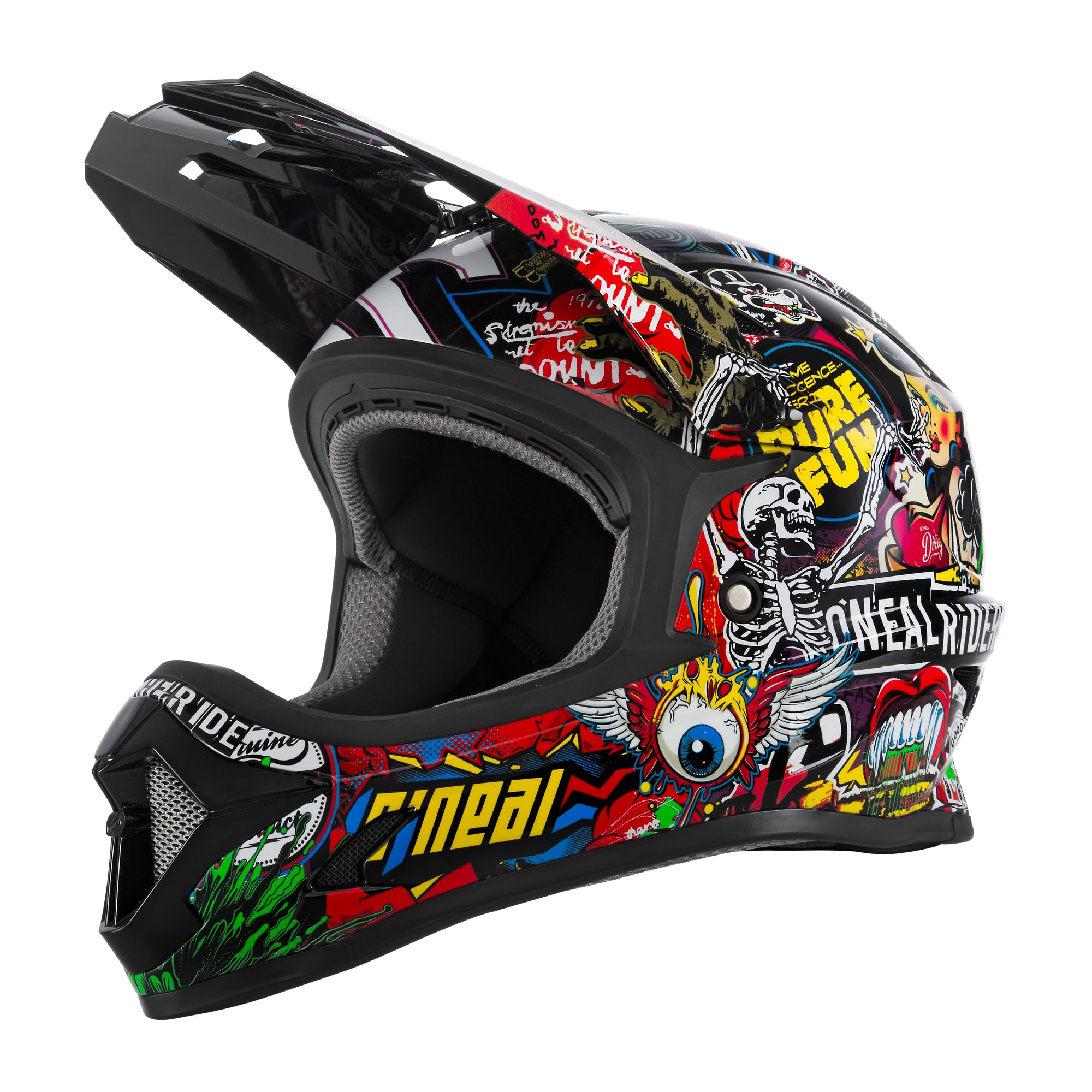 O'NEAL | Mountain Bike Helmet | Kids | MTB Downhill | ABS shell, vents for optimal ventilation & cooling, safety standard EN1078 | Sonus Youth Helmet Crank | Multi | Size M