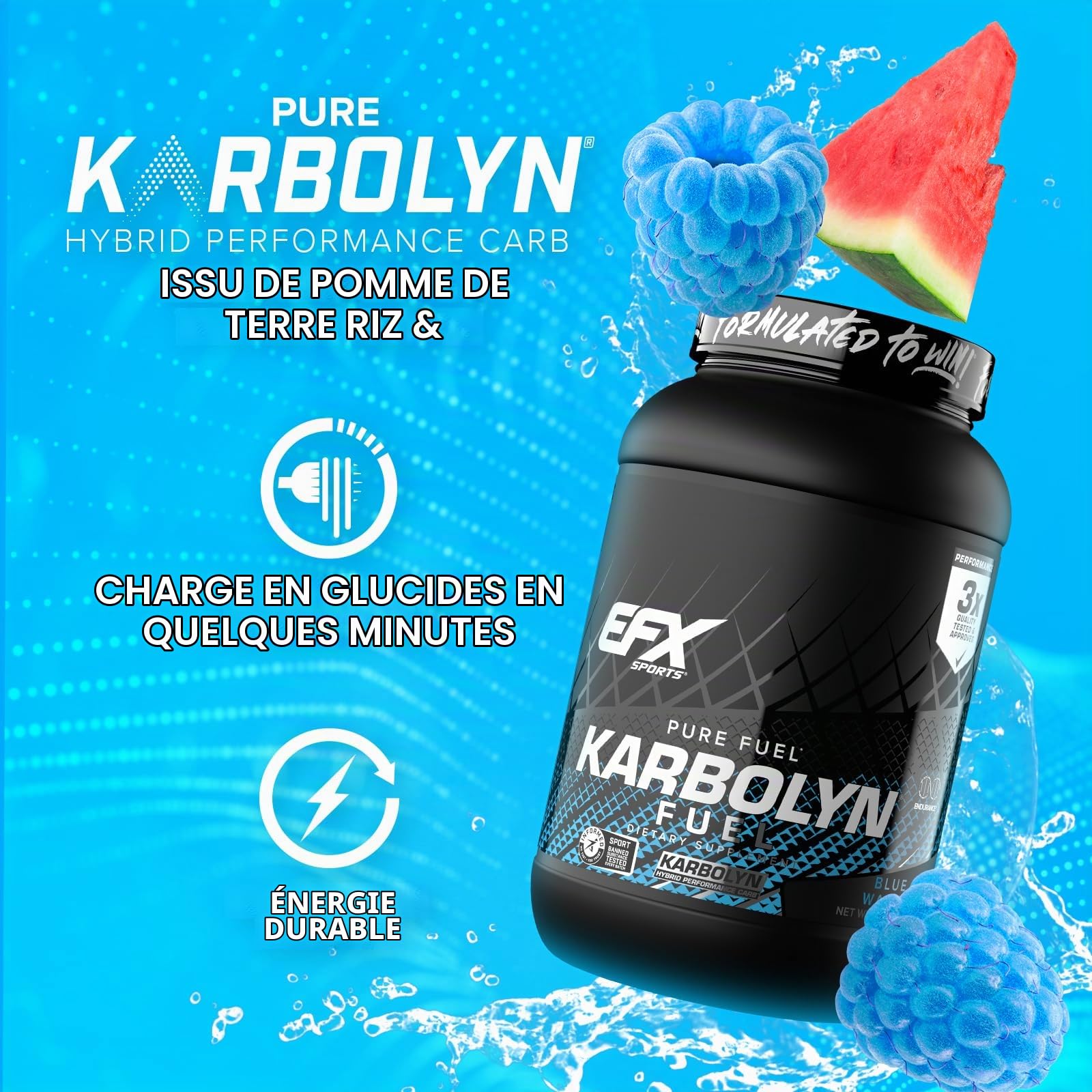 KarboLyn Blue Razz Watermelon 4.4 lbs