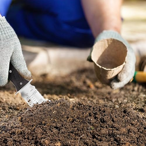 Miniatura 8 de GARTOL Hori Hori - Cuchillo de jardín con funda de cuero, hoja de acero inoxidable de 7 pulgadas, mango de madera de espiga completa, herramientas