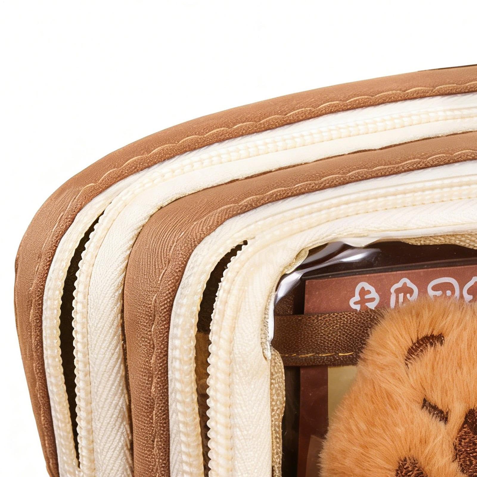 Generisch Estuche de lápices Capybara - Estuche múltiple con pegatinas | Bonito juego de papelería de animales | Para la escuela, enseñanza, habitación infantil, adolescentes, estudiantes, regalo de