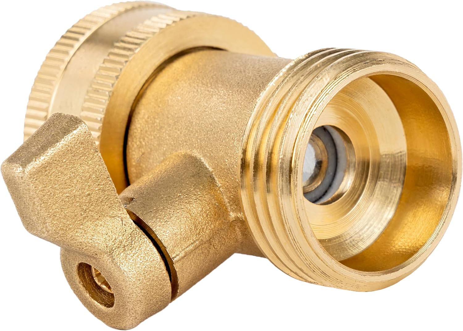 Westinghouse Garden Hose Shutoff Valve, Heavy-Duty Solid Brass, 3/4” GHT, One Extra Rubber Washer