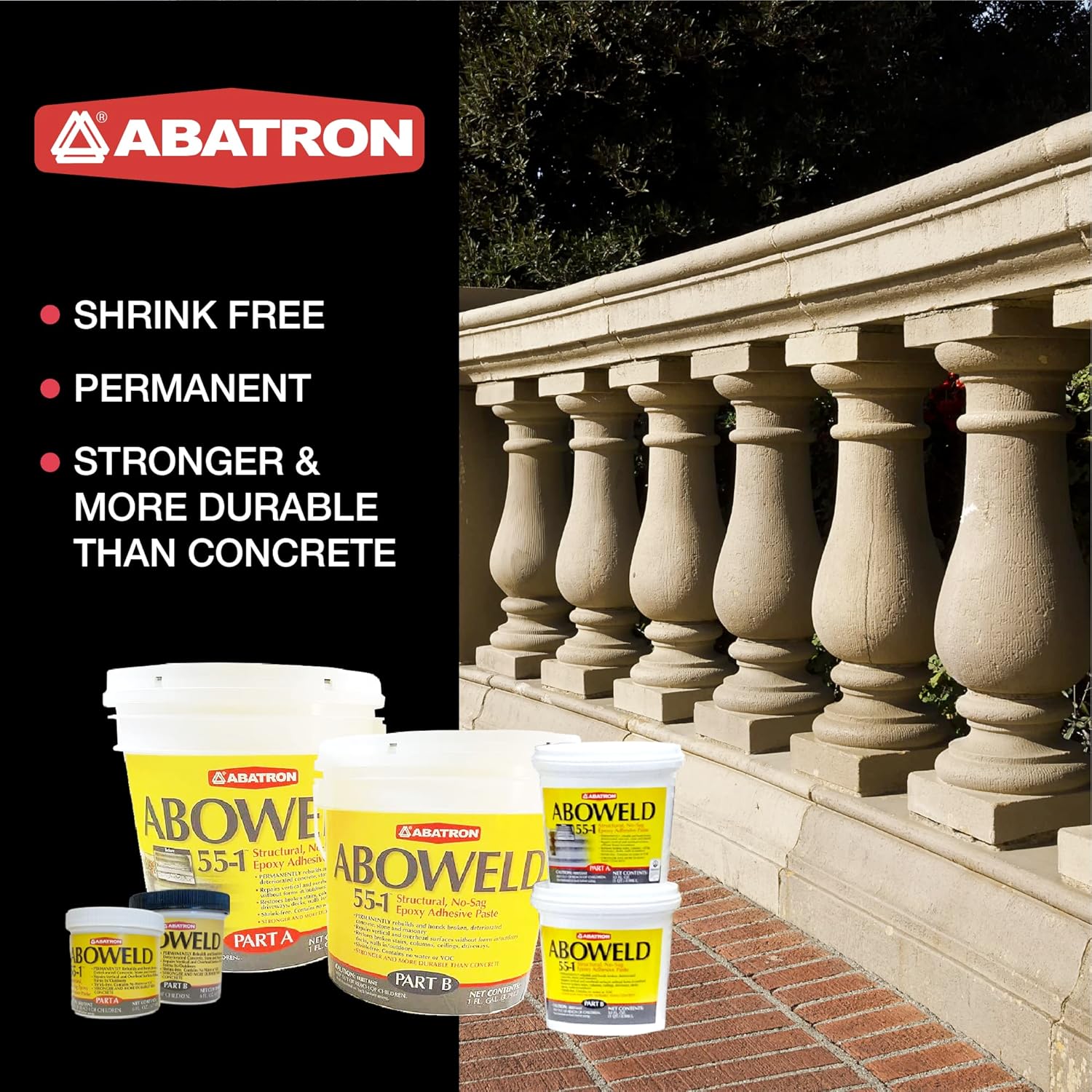 Abatron ABT-55112KR Paste, Light Gray, 12 Fl Oz