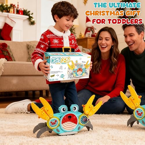 Miniatura 18 de Juguete de cangrejo morado para bebé, cangrejo violeta para el tiempo boca abajo, cangrejo para caminar, bailar, cangrejo en movimiento, con música