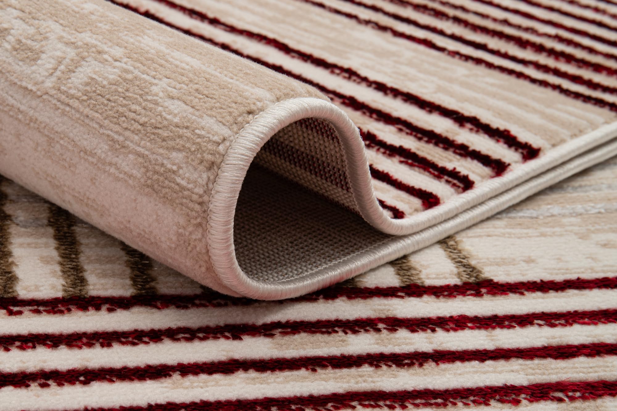 Tappeto Rotondo Crystal Con Motivo Geometrico - Pelo Corto, 160x160 Cm, Grigio-Bianco - Foto 11