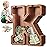 Summidate Large Wooden Piggy Bank for Kids Adults, Letter K Money Bank for Boys Girls, Personalized Initial Alphabet Bank for Coins Bills Change, Birthday and Decor