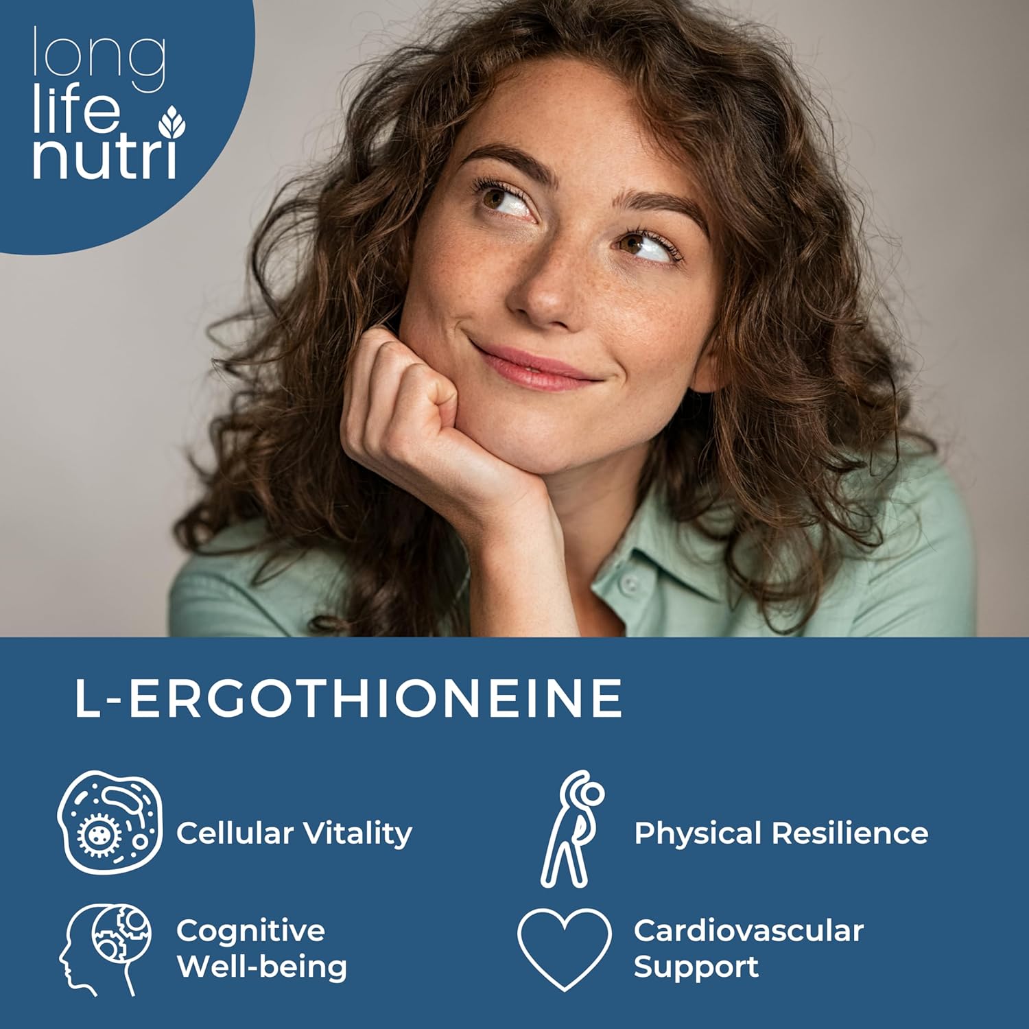 L-Ergothioneine 25mg - 120 Vegetarian Capsules, 4-Month Supply, Antioxidant Supplement for Wellness Routine, GMP Certified, Made in USA - Image 9