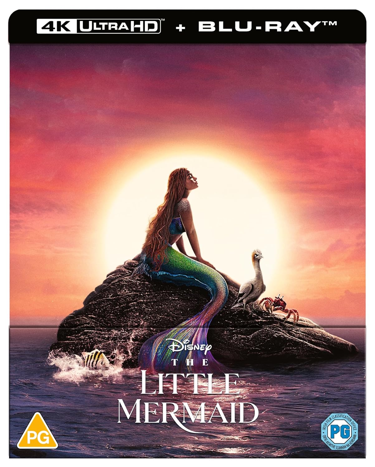 Disney's The Little Mermaid (Live Action 2023) 4K UHD Steelbook [Blu-ray] [Region A & B & C]