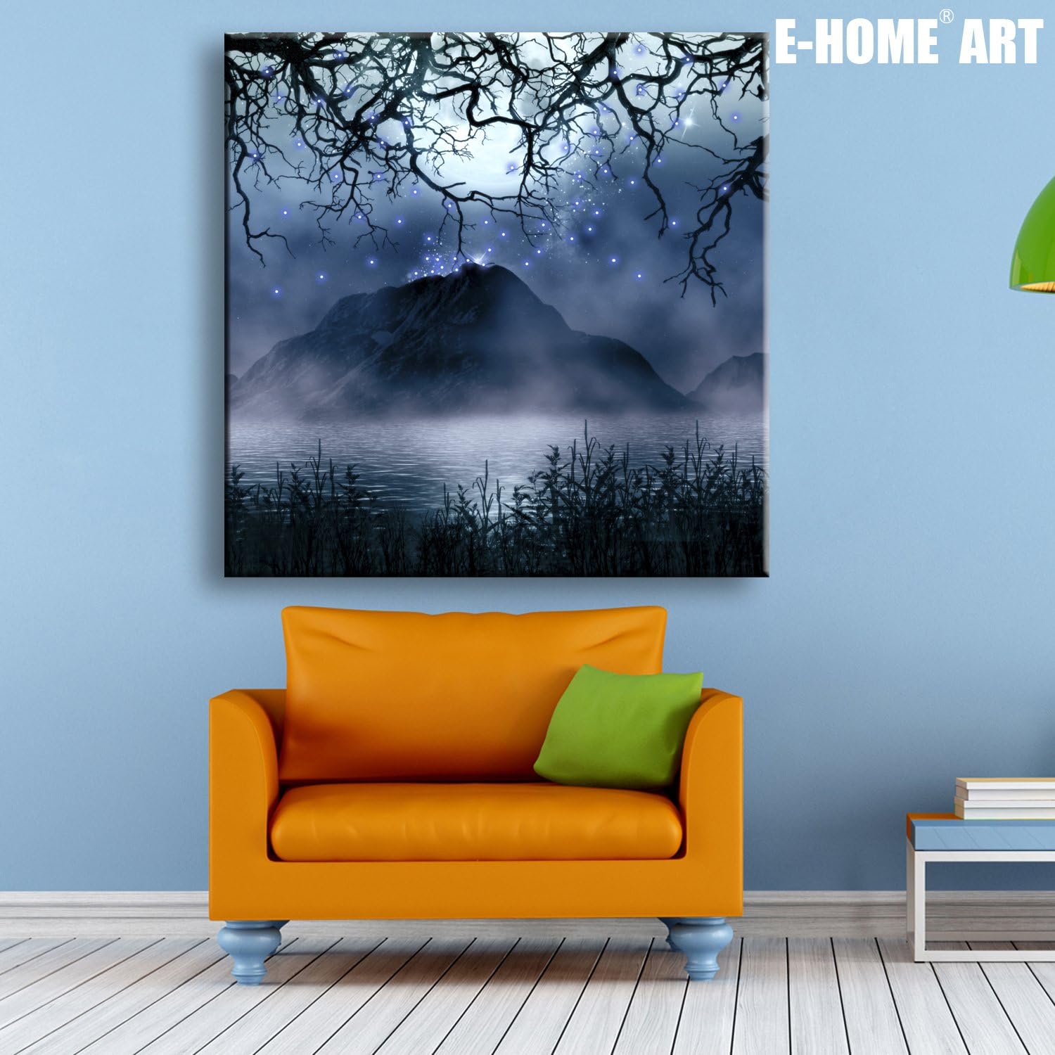EHOME Stretched LED Canvas Print Art Landscape Scenery LED