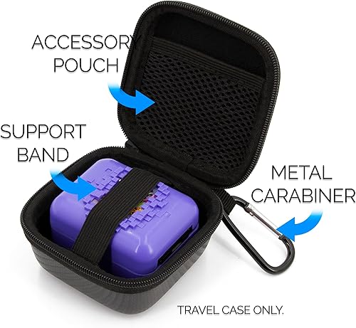 Miniatura 2 de CASEMATIX Estuche de transporte compatible con Bitzee Magicals Interactive Digital Pet con mosquetón para viajar con mascotas electrónicas virtuales