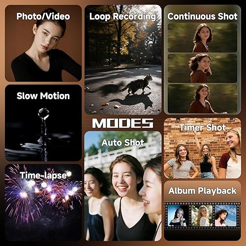 Miniatura 4 de Videocámara, videocámara 4K 56MP grabadora de video digital 18X zoom 3" pantalla táctil de rotación 270 visión nocturna IR, cámara wifi para vlogs