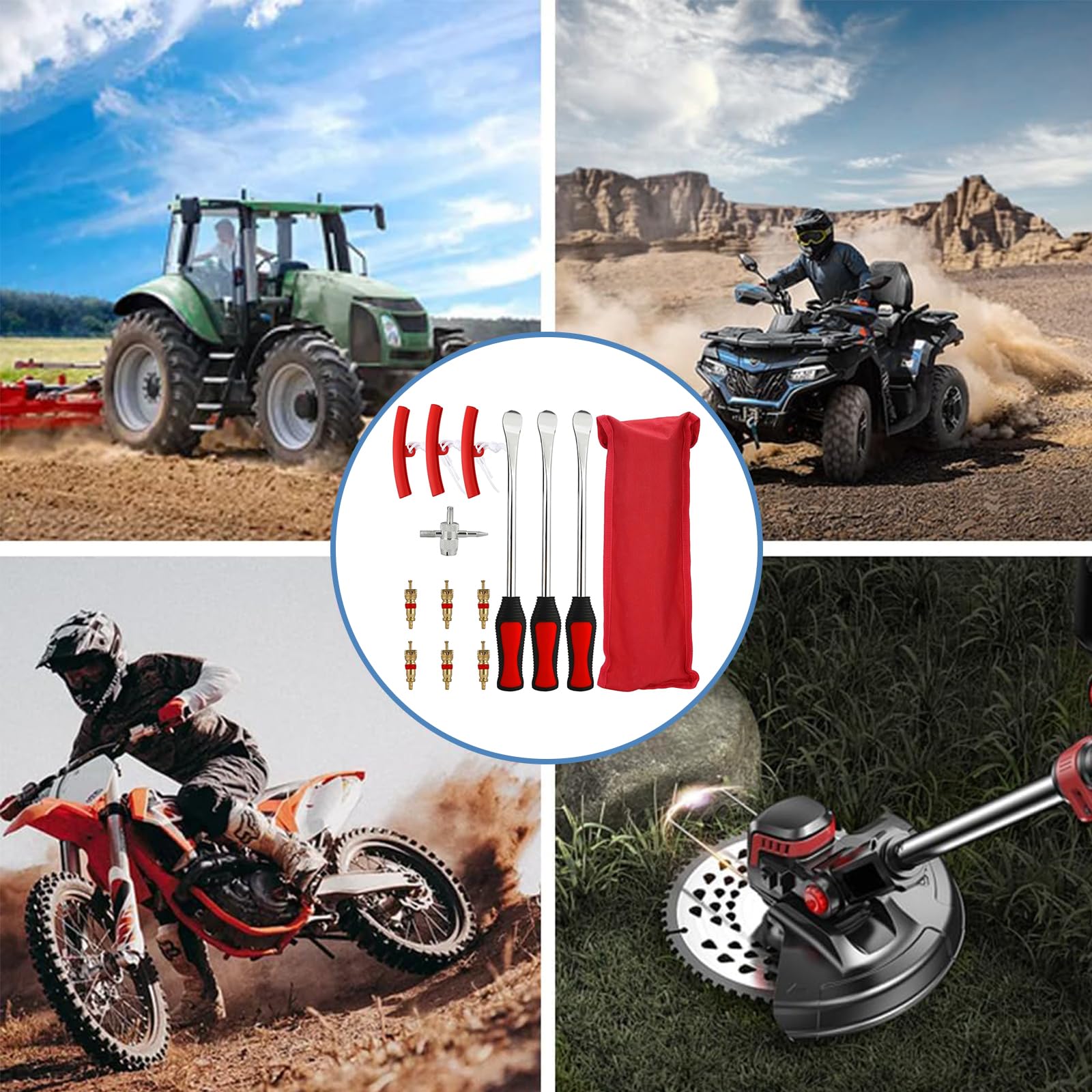 Łyżka do opon motocyklowych, rowerowych, 12 sztuk