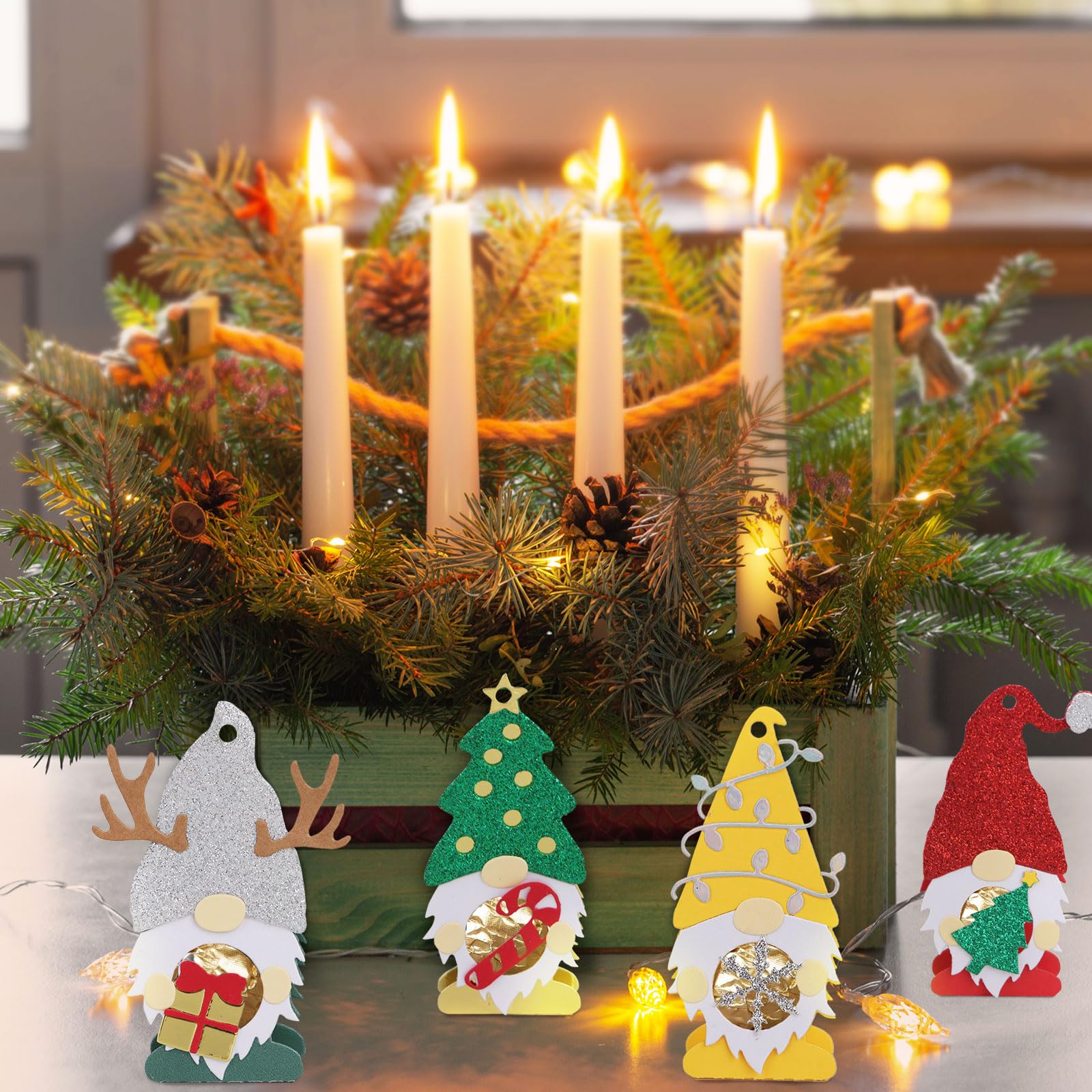 BOFUNX Weihnachts Stanzschablonen Set - Schneemann & Weihnachtsbaum Für DIY Laternen