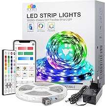 SIBI RGB Led Strip 10m, Led Streifen mit Fernbedienung und App Musik Sync, Dimmbar Farbwechsel Selbstklebend Led Band Lichtband für Zimmer,Küche,Party Deko