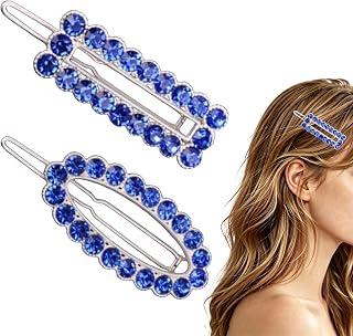 2PCS Snap Hair Clips for Women Sparkly Hair Clips for Thin Hair