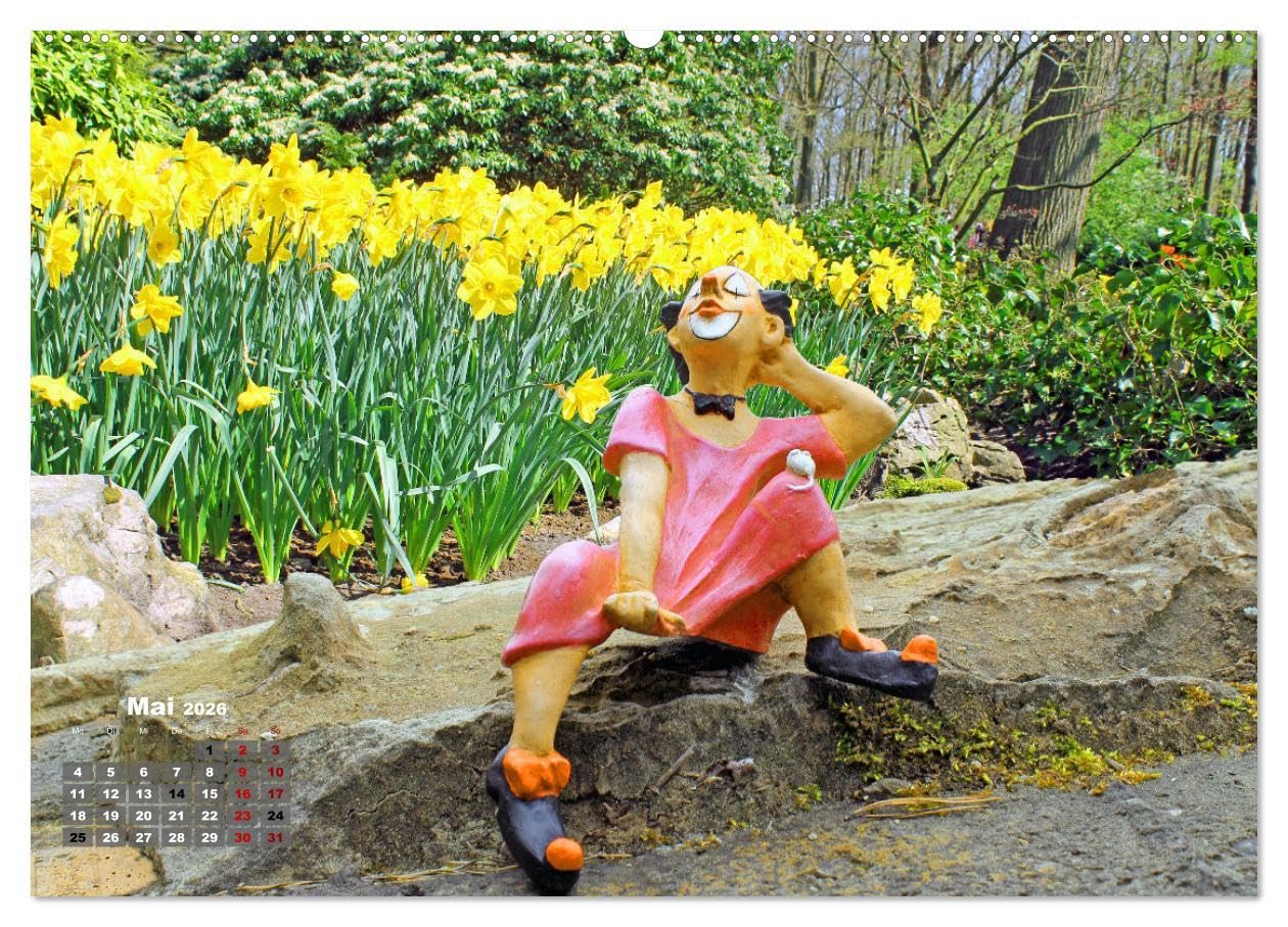 Mein Lustiger Garten, lach mal wieder (hochwertiger Premium Wandkalender 2026 DIN A2 quer), Kunstdruck in Hochglanz: Lustiger Gartenkalender für die ganze Familie (CALVENDO Spass)