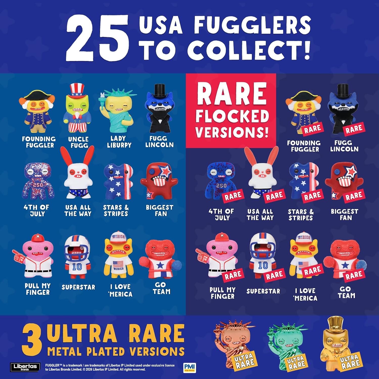 P.M.I. Fuggler USA 250 Anniversary Figures 8-Pack, Assortment D image 5