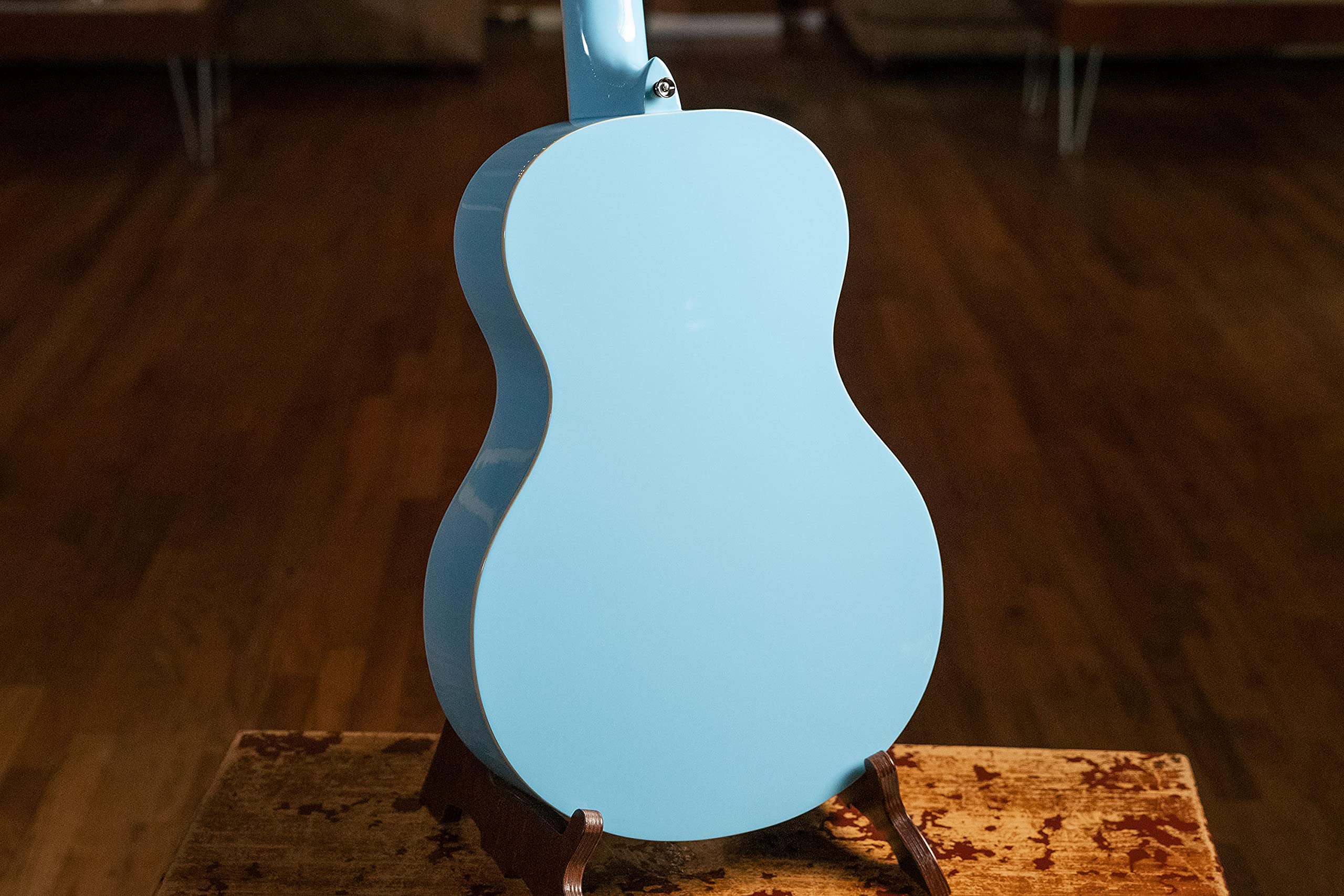 Ortega Guitars Chitarra Full Size - Gaucho Series - Corpo parlor - include Gigbag - Legno di Agathis / blue (RGA-SKY)