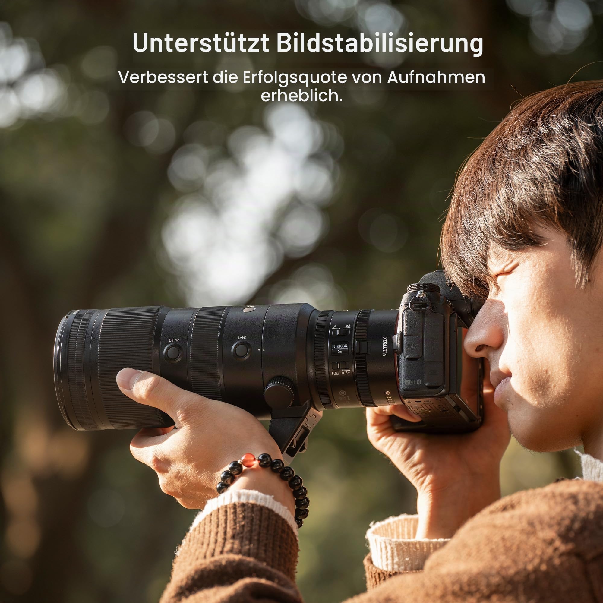 VILTROX Telekonverter TC-2.0X für 2.0X Vergrößerung, Autofokus Telekonverter Extender Konverter kompatibel mit Nikon Z-Mount NIKKOR Z 70-200mm f/2.8VR S, 400mm f/4.5 VR S, 100-400mm f/4.5-5.6 VR S