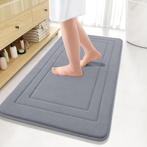 Miniatura 119 de Arotive Tapete de baño de espuma viscoelástica de 30 x 20 pulgadas, ultra suave y absorbente, lavable a máquina, cómodo tapete de baño para suelo
