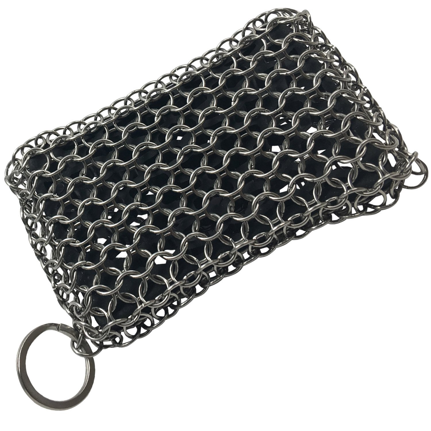 Premium Stainless Steel Cast Iron Cleaner Chainmail Scrubber for Skillets, Griddles, Pans or Woks