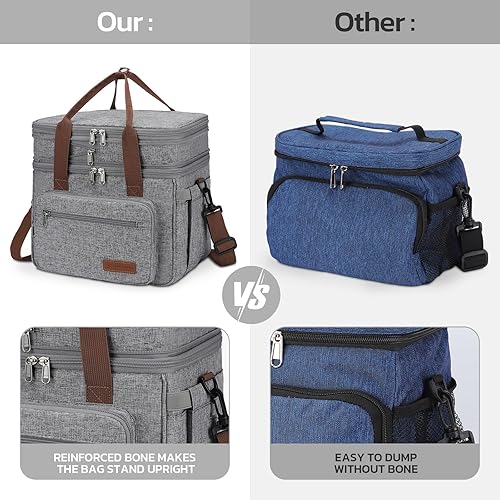 Miniatura 6 de Maelstrom Lonchera aislada de 23 litros para hombres y mujeres, bolsa enfriadora expandible de doble cubierta, bolsa ligera a prueba de fugas