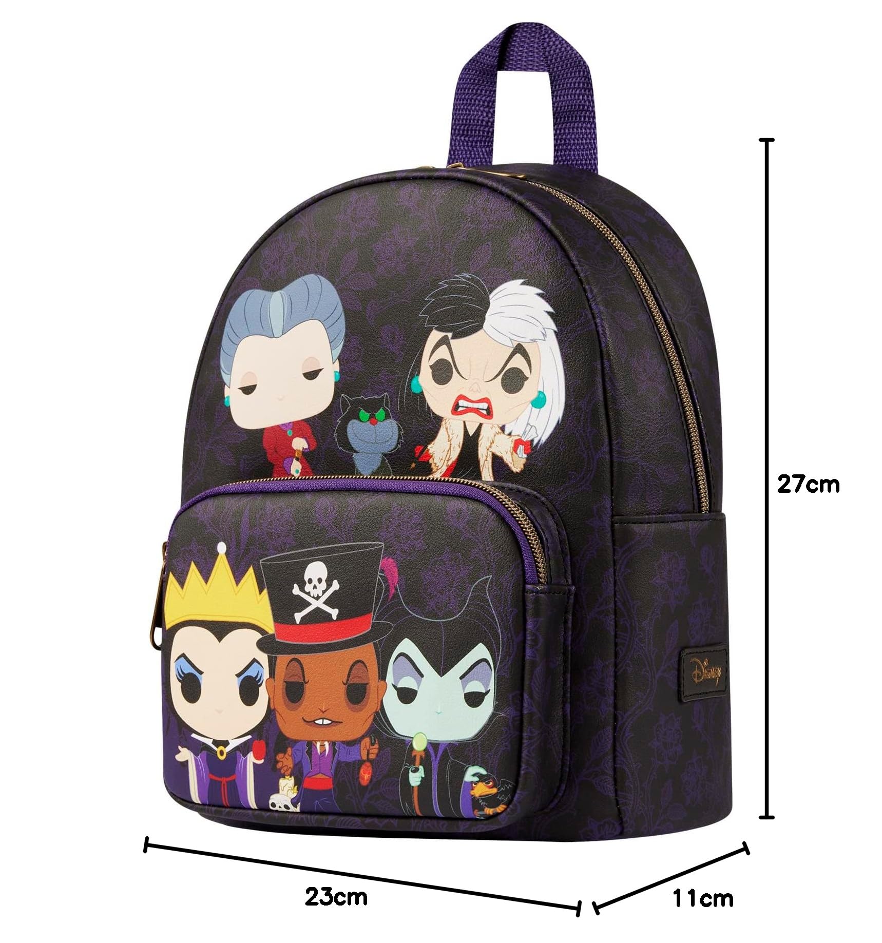 Disney Loungefly Funko Pop Backpack with Villain Characters WDBK3042-  main image 4