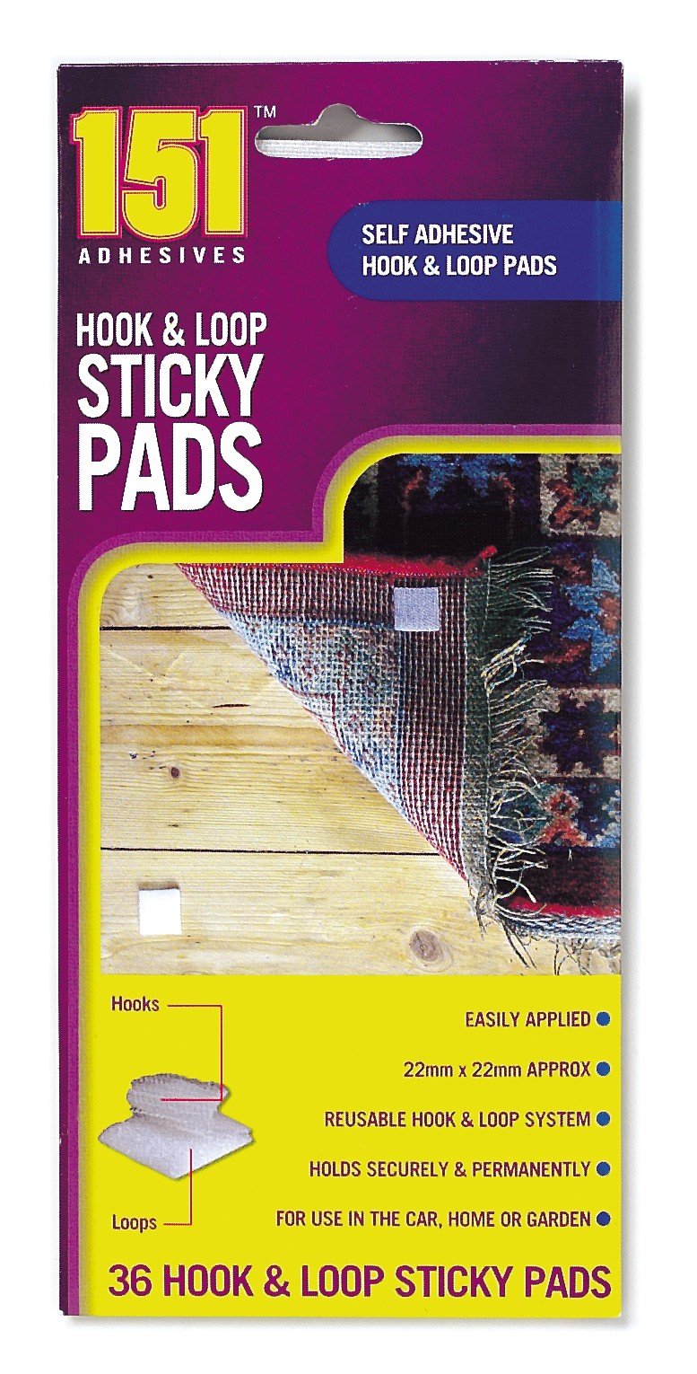 White 151 Products Tape, 10 X 10 X 10 Cm, Velcropads
