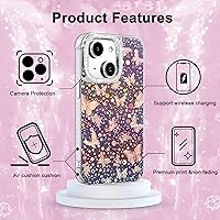 Vista 344 de I-MGAE-IN-AR - Funda diseñada para iPhone 12 y 12 Pro, diseño de mariposa plateada brillante, funda protectora de poliuretano termoplástico, suave