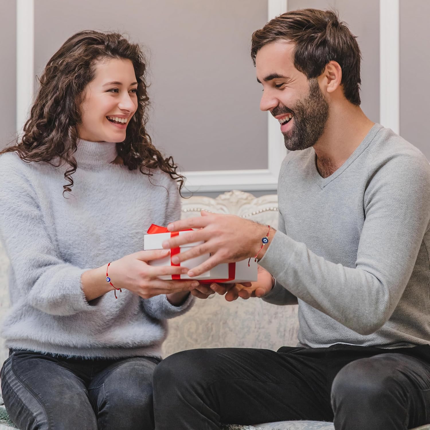 Evil Eye Bracelet for Women Men 7 Knot Red String Protection Blue Easter Bracelet Mal Be Ojo Mexican Energy - Image 4