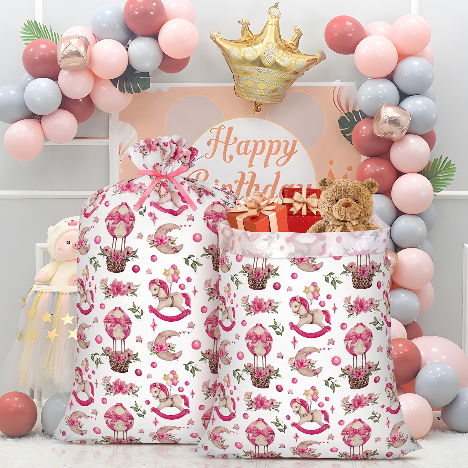 SACCHETTO REGALO GRANDE Jumbo, Sacchetto Regalo Oversize per Regalo Di