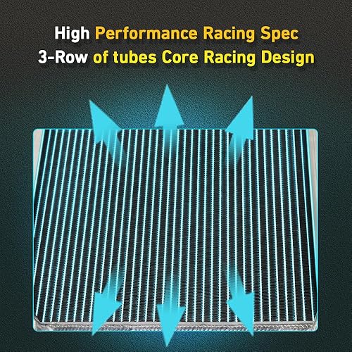 Miniatura 9 de Radiador de aluminio de 3 filas compatible con Polaris RZR 1000 XP S XP4 Turbo MD 2017-2020