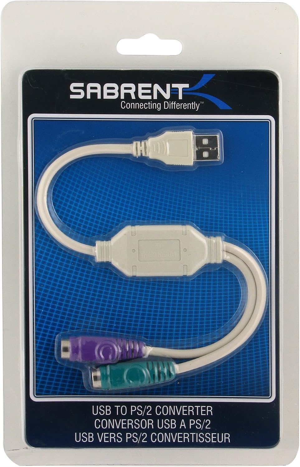 Sabrent SBT-CPS2 USB to Dual PS/2 Converter Cable Adapter
