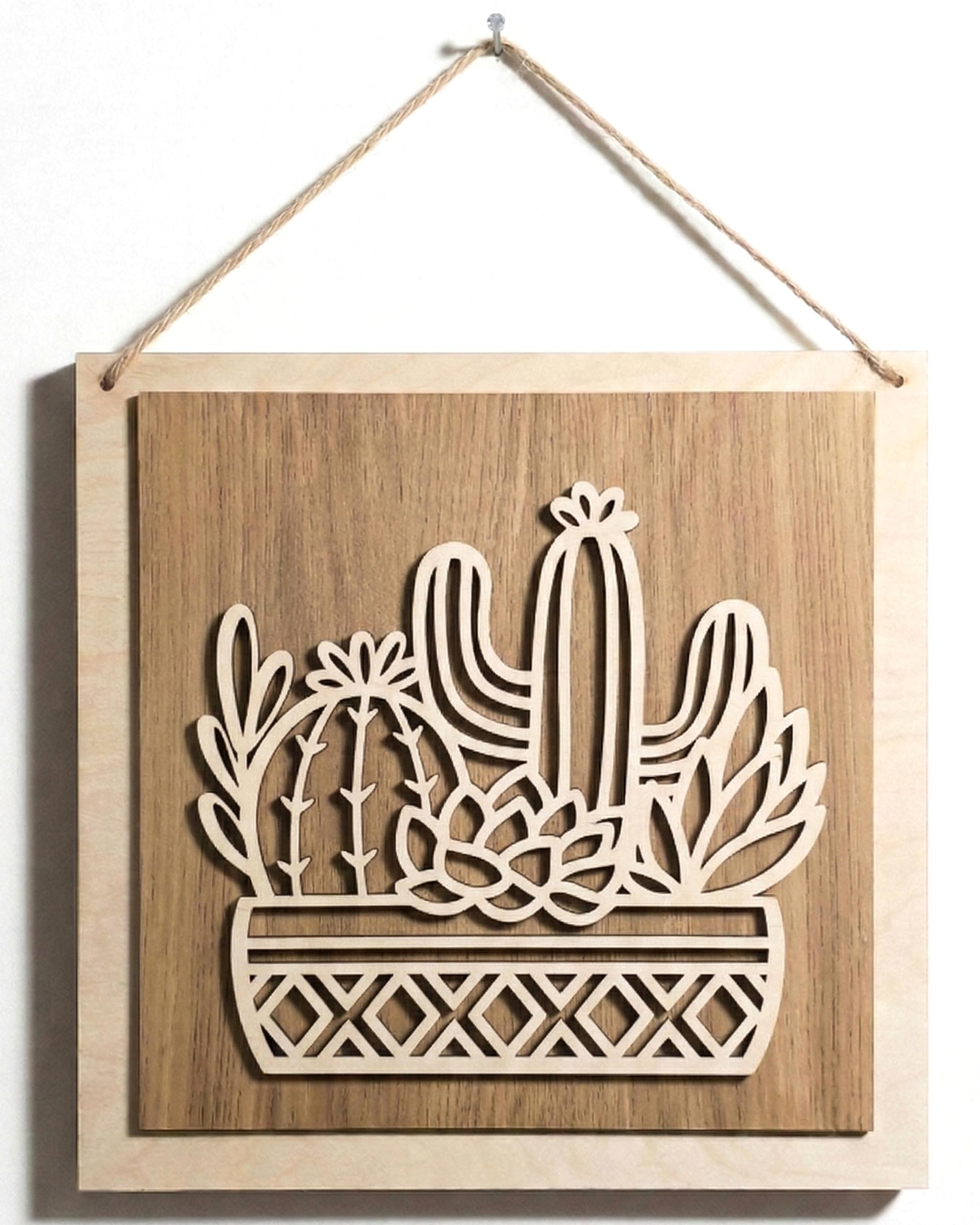 Décoration murale 3D bois bohème chic pour chambre et séjour