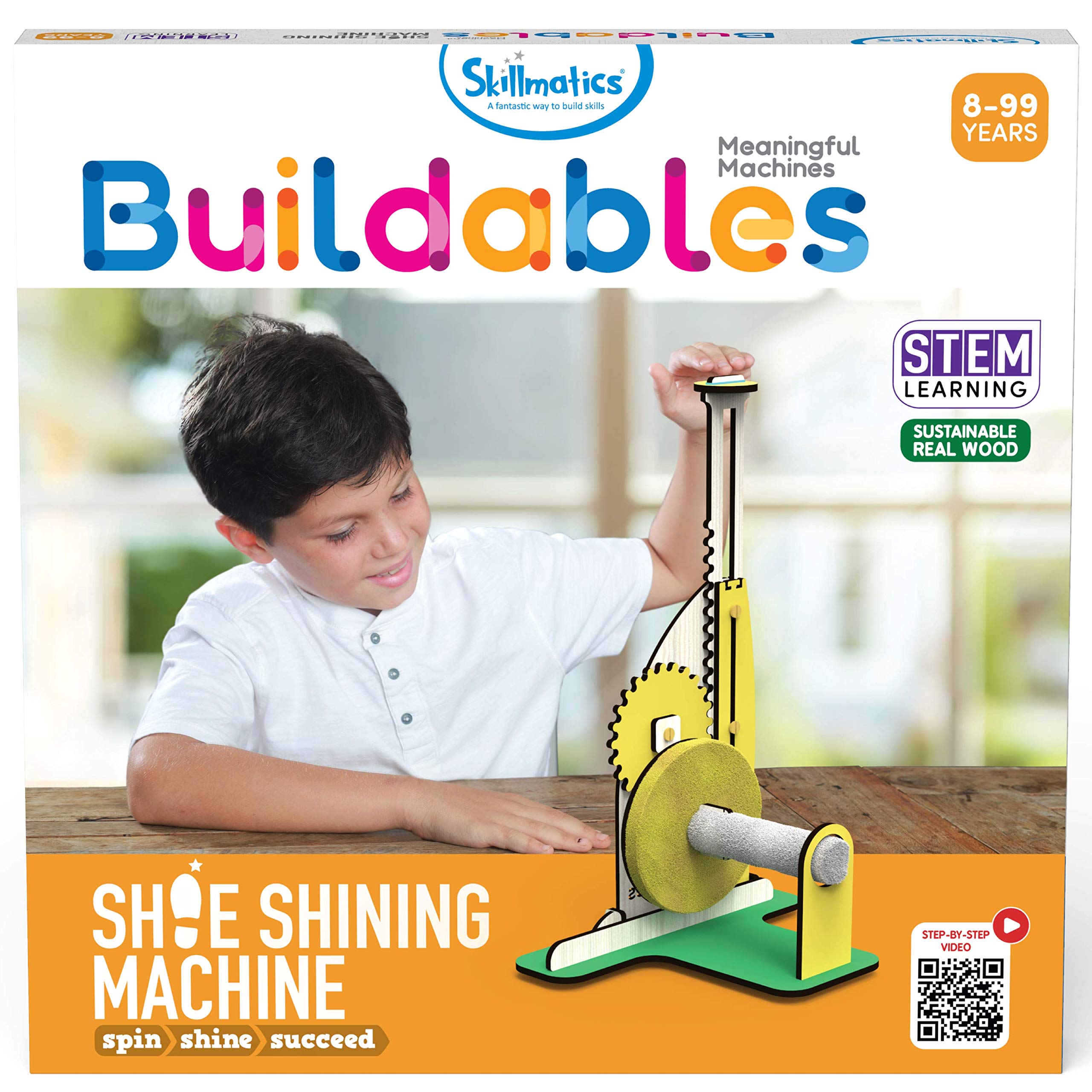 Skillmatics STEM Building Toy : Buildables Shoe Shining Machine | Gifts for Ages 8 and Up | Educational & Construction Activity Kit
