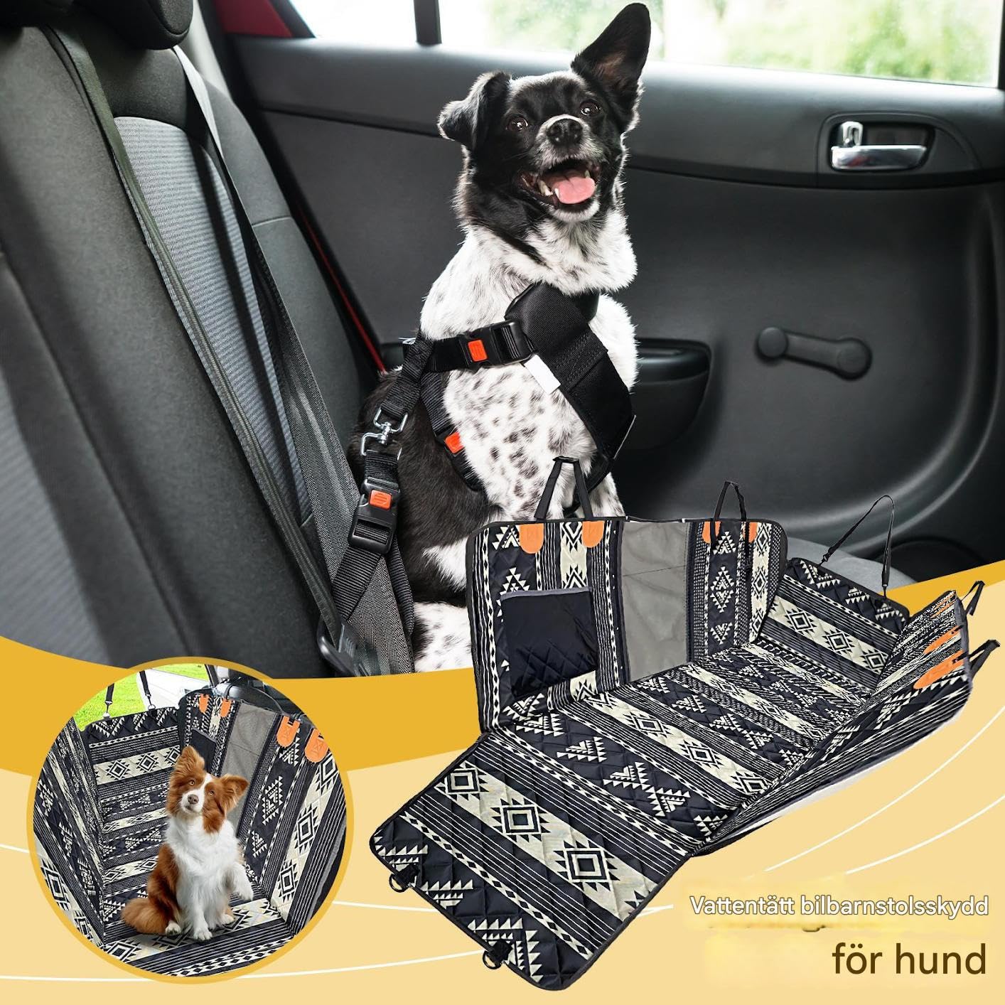 Protectora Para Asiento De Coche Para Mascotas Cubre Asiento De Vehículo | Hamaca De Vehículo Resistente De Para SUV Sedán Viajes Por Carretera Acampada