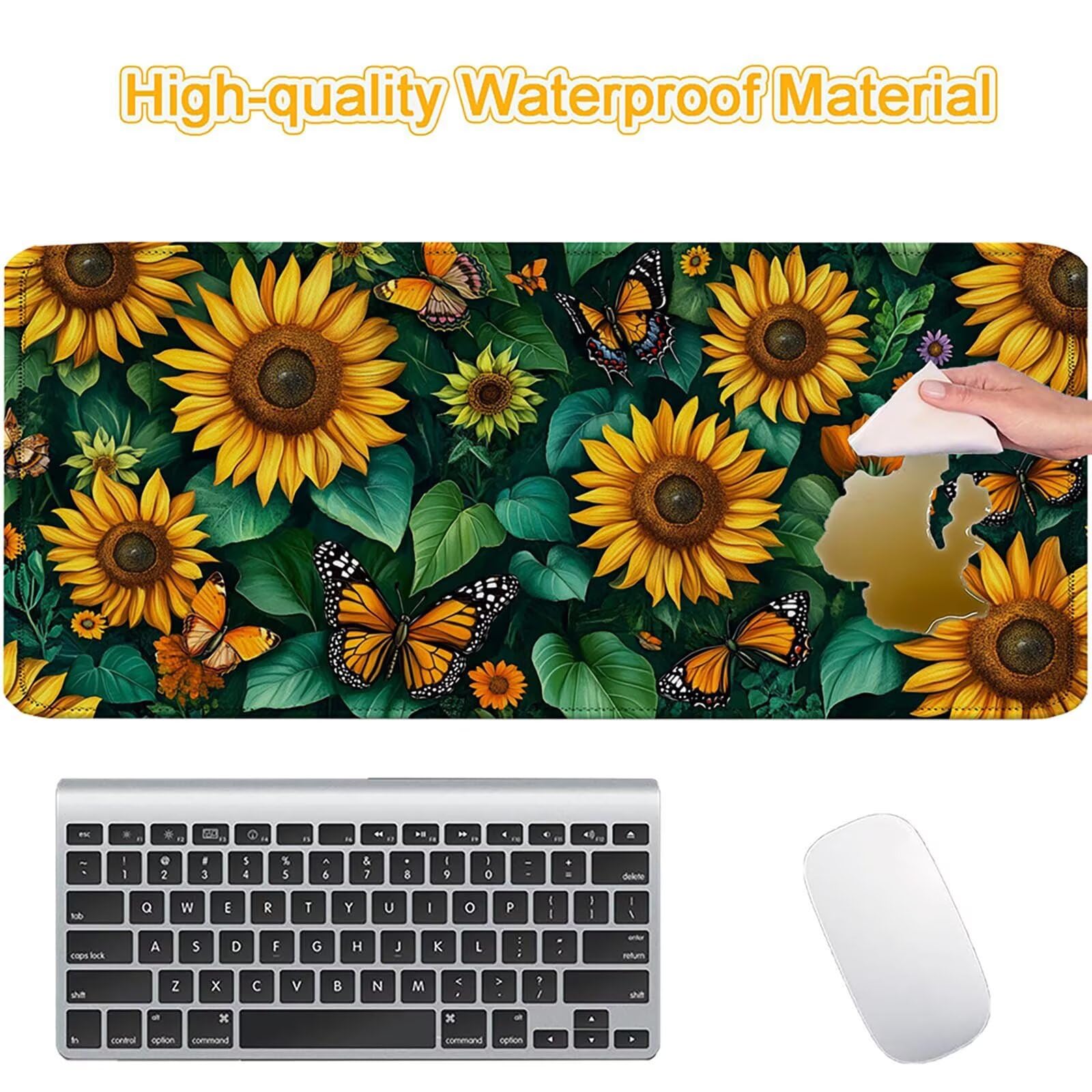 Tappetino Mouse 900x450mm | Superficie Ultra-Liscia, girasole 0-z640