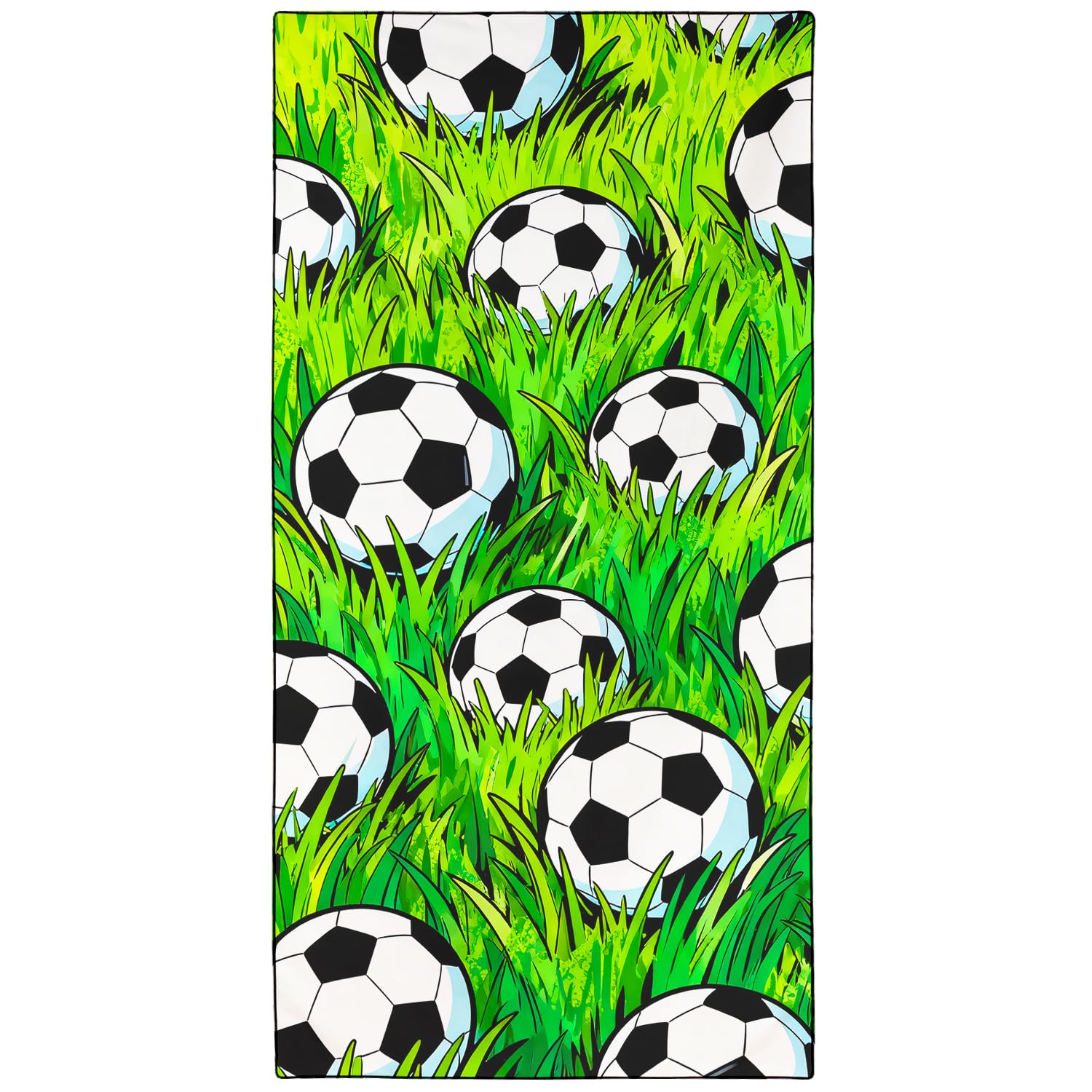 Zomer Mikrofaser Strandtuch 180x90cm Badetuch Groß Leicht Schnelltrocknend Sandfrei Strandhandtuch XXL für Sport Travel Camping Beach Gym, Fußball