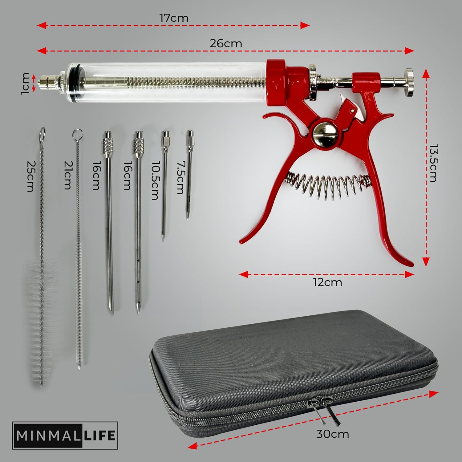 HeavyDuty Meat Injector Syringe Kit Marinade Injector Food