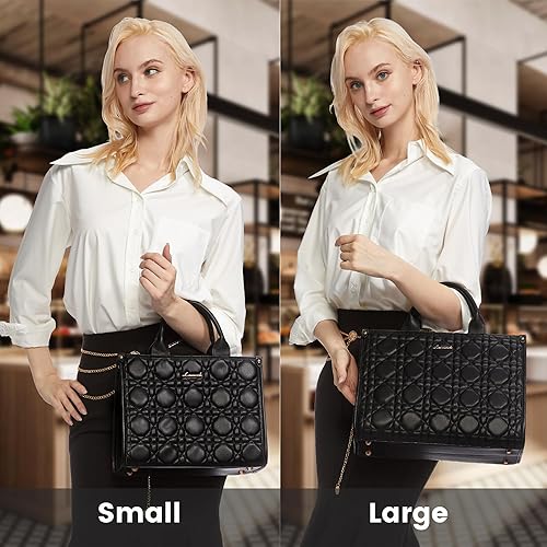 Miniatura 2 de LOVEVOOK Monederos y bolsos para mujer, bolsos de hombro, bolsos negros y asas superiores de piel sintética para mujer